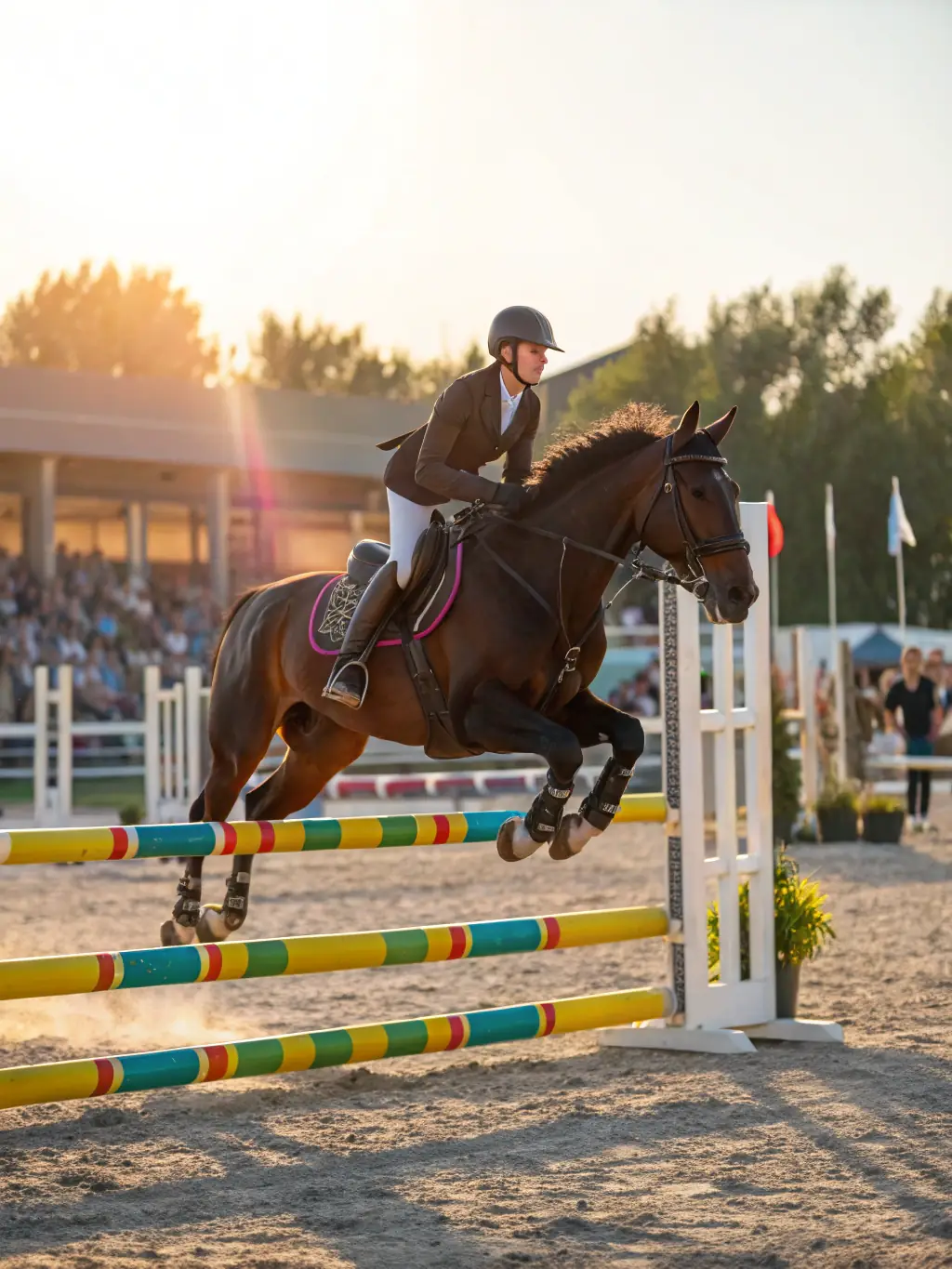 A dynamic photo capturing a horse and rider team participating in a western pleasure class, showcasing elegance, poise, and the joy of partnership.